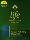NLT Life Application Study Bible, Third Edition Teal Blue Leathertouch